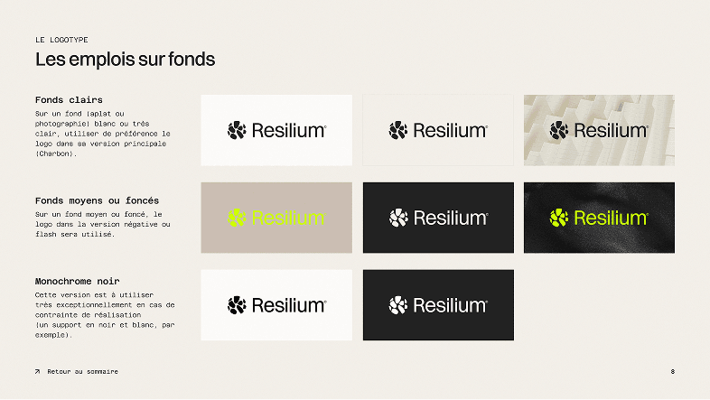 Charte graphique Resilium