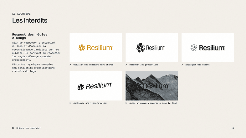 Charte graphique Resilium