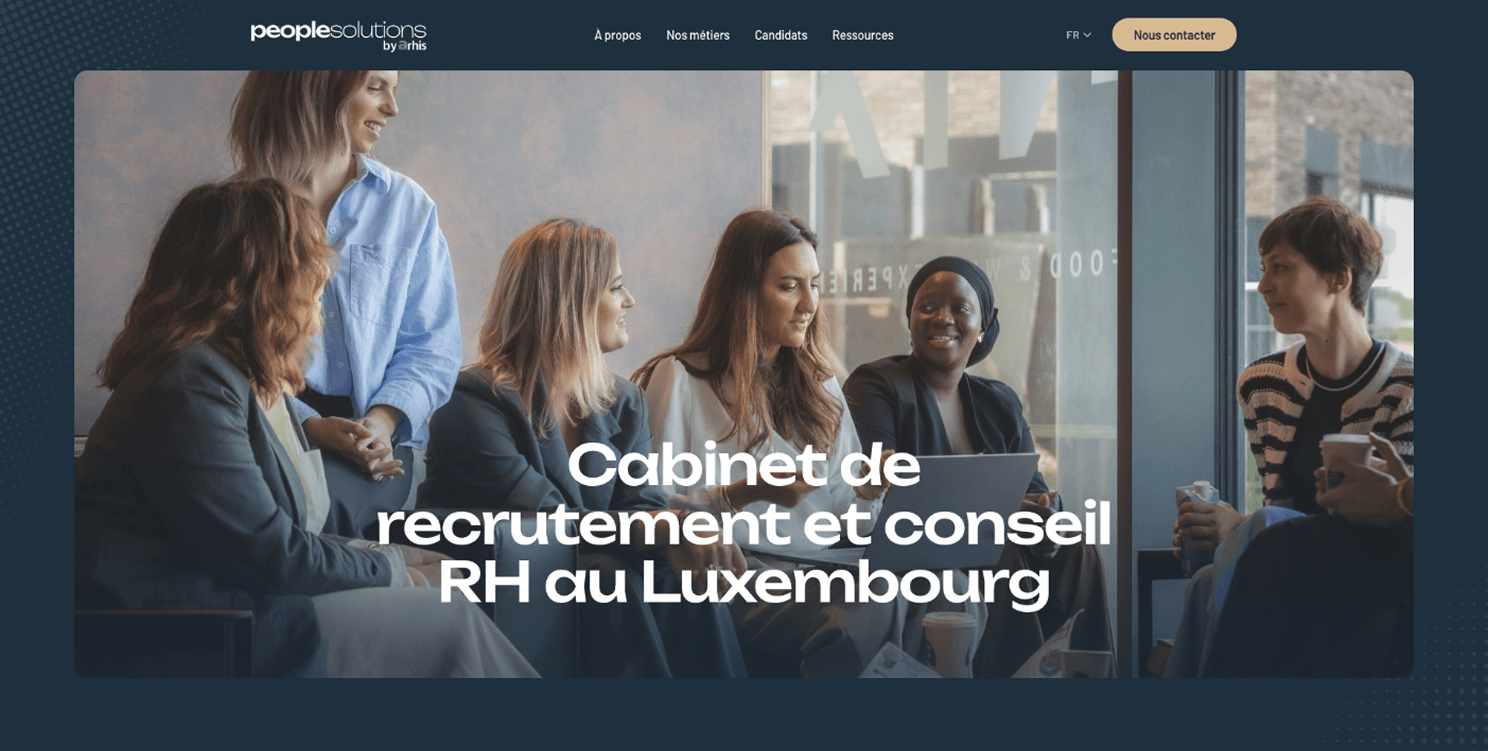 Capture d'écran du site Resilium